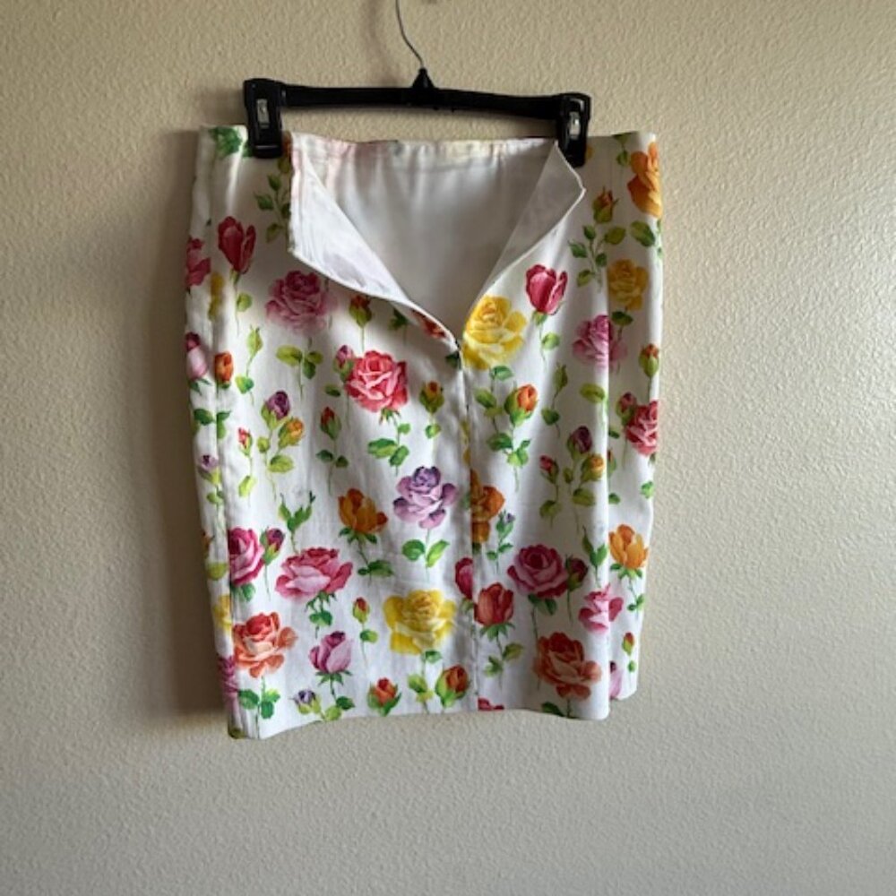 Vintage Christian Dior Easter Floral Print Blazer/skirt - Picture 8 of 8